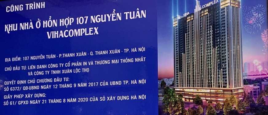 Danh sach ho so phap ly du an chung cu Viha Complex 107 Nguyen Tuan